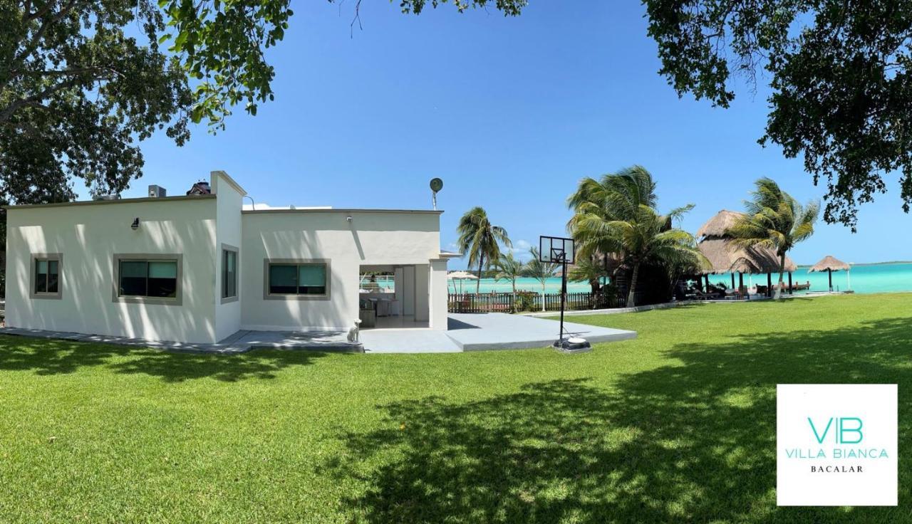 Villa Bianca Bacalar Bagian luar foto