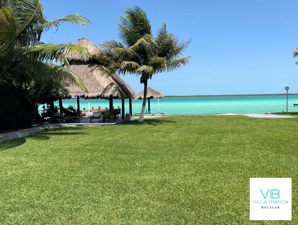Villa Bianca Bacalar Bagian luar foto