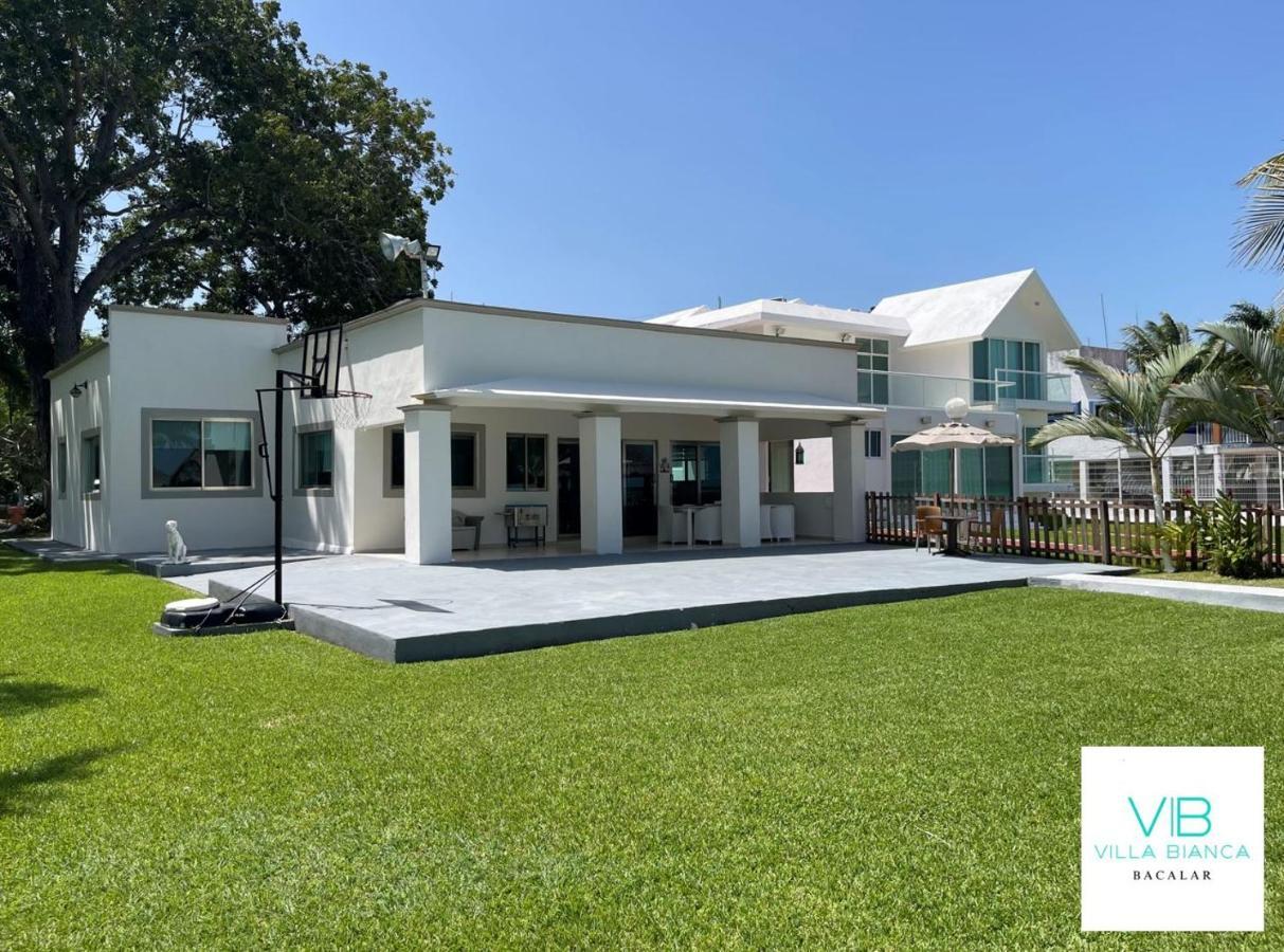 Villa Bianca Bacalar Bagian luar foto