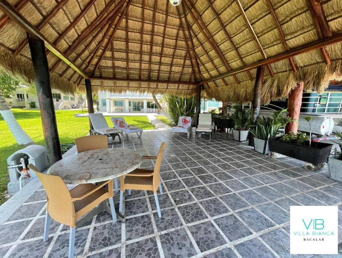 Villa Bianca Bacalar Bagian luar foto