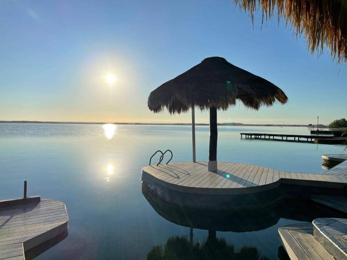 Villa Bianca Bacalar Bagian luar foto
